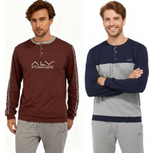 Bonbon Erkek Pamuklu 2 Adet 2'li Pijama Takımı BB2229