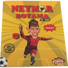 Line Neymar Çıkartmalı Maskeli Boyama Kitabı Güvenli