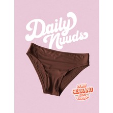 Daily Nuuds Gunluk Kesim Kadin Ic Camasiri (Xs-Xl Tek Beden) - Kahverengi (Hot Cocoa)