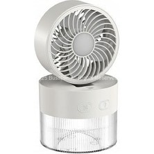 Braventa Collection Su Hazneli, Soğuk Buhar Üfleyen Masaüstü Vantilatör, Sessiz Mini Klima Fanı, 3 Kademeli Hız Ayarlı,