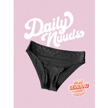 Daily Nuuds Gunluk Kesim Kadin Ic Camasiri (Xs-Xl Tek Beden) - Siyah (Bare Black)