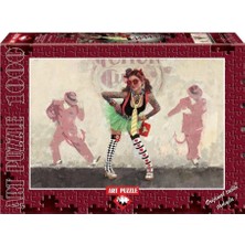 Line 4355 Art Puzzle Şeytan Mı? Melek Mi? 1000 Parça Puzzle Güvenli