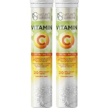 Nature's Supreme Vitamin C + Zinc 20 Efervesan Tablet 2 Adet