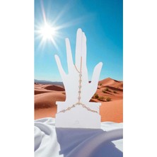 Lunel Silver Rose Gold 925 Ayar Gümüş Zirkon Taşlı Şahmeran Bileklik