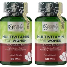 Nature's Supreme Multivitamin For Women 60 Kapsül 2 Adet