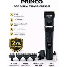 Princo Islak Kuru Şaç Sakal Tıraş Makinası PR-680 3s Çocuk Kilitli