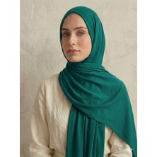 Moodşal Çimen Yeşili Kaymaz Pamuklu Penye Şal