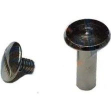 Marsilyan Cilt Menü, Katalog, Kartela Vidası, 13MM - Nikel, 100 Adet