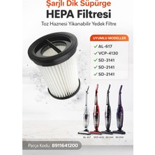 ÖZ BEYAZ EŞYA Arçelik SD-3141 Şarjlı Dik Süpürge Hepa  Filtresi