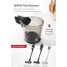 SD-3141 Şarjlı Dik Süpürge Toz Haznesi
