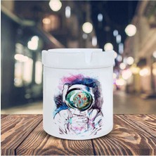 Hediyara Çiçekli Astronot Adam Baskılı Küllük Kül Tablası 100145235