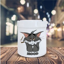 Hediyara Mood Küllük Tom ve Jerry Yorgun Tom Baskılı Kül Tablası K-171