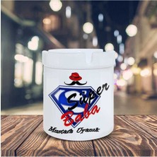 Hediyara Süper Baba İsme ve Kişiye Özel Seramik Küllük Kül Tablası-321548