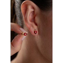 Normadia 925 Ayar Gümüş Uğur Böceği Küpe, Zarif ve Şık Takı, Hediye Seçeneği