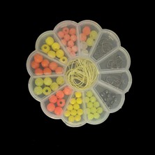 Özbience Sazan Rig Boncuk Seti, Dip Yemi Kutulu, 100 Parça, Iğneli ve Kurşunlu