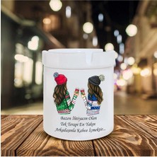 Hediyara Bazen Ihtiyacın Olan Tek Şey Baskılı Seramik Şık Küllük