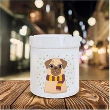 Hediyara Dog Baskılı Seramik Küllük