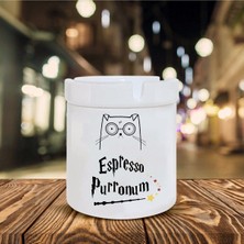 Hediyara Espresso Purronum Baskılı Seramik Küllük