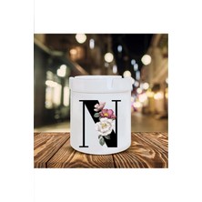 Hediyara N Harfli Seramik Şık Küllük