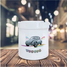 Hediyara Vosvos Küllük Renkli Araba Baskılı Kül Tablası K-76