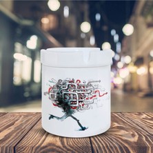 Hediyara Yönünü Kaybetmiş Koşan Ayaklar Baskılı Küllük Kül Tablası 45023