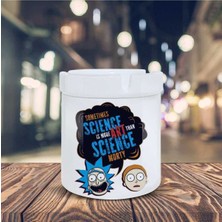 Hediyara Science Morty Karakter Baskılı Küllük Seramik Kül Tablası-026510