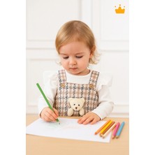 Baby Hola Ayıcık Detaylı Kız Bebek Çocuk Badi Tüvit Jile 2'li Takım Babyhola 2339