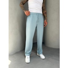 KağanKY Mavi Ince Fitilli Baggy Eşofman
