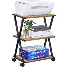 servetavcı Raflı V Yazıcı Sehpası - 40X30