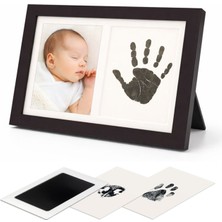 Moky Dizayn Bebek El Ayak Izi Seti Anı Çerçevesi, Mürekkepsiz Temassız Baskı Kiti ve Yeni Doğan Hediye