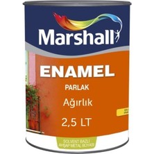 Marshall Enamel Parlak Sentetik Boya Koyu Pembe 2.5 Lt.