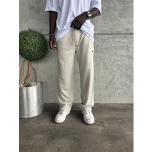 KağanKY Gri  Yazı Detaylı Baggy Eşofman