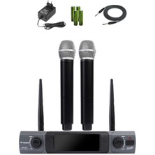 Westa WM-202H Çift El Mikrofonlu Telsiz Mikrofon Seti (Kablosuz)