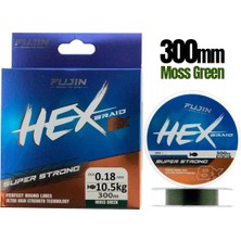 Fujin Yeni Hex 8x 0.18MM 300MT Moss Green Ip Misina