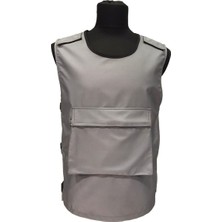 Açık Gri Kanguru Cepli Atak Yeleği