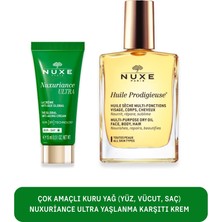 Nuxe Çok Amaçlı Kuru Yağ (Yüz, Vücut, Saç)-Nuxuriance Ultra Yaşlanma Karşıtı Krem Hediye