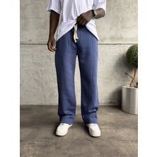 KağanKY Indigo Dikiş Detaylı Baggy Eşofman