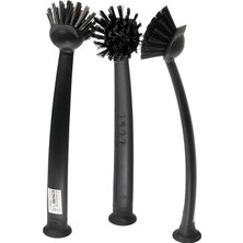 Delixa Rinnig Bulaşık Fırçası, Koyu Gri, 3 Adet