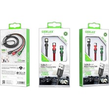 Gerlax Gerlak 3ın1 Şarj Kablosu