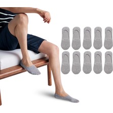 Kral Socks Kadın - Erkek Düz Desen (10 Çift) Pamuklu Terletmez Babet Çorap