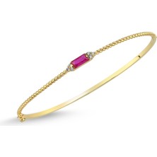 FAZ Kuyumculuk Fuchsia Glow Altın Kelepçe