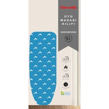 Delixa (Hediyeli) Comfort Mavi Ütü Masası Kılıfı Örtüsü Bezi 1 Ad Koruyucu File Ütülme Pedi Hediye