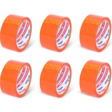 Delixa Nuga 45 mm x 40 mt Turuncu Koli Bandı 6 Adet