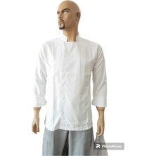 Düz Beyaz Aşçı Ceketi