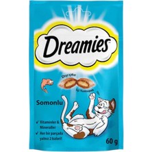 Dreamies Whiskas Somonlu Kedi Ödül Maması 60 gr x 3 Adet
