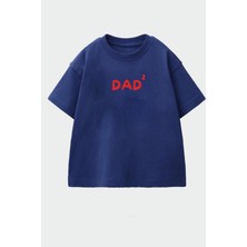 Monila Unisex Çocuk Pamuklu Bisiklet Yaka Baskılı T-Shirt