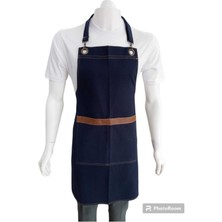 Kot Deri ve Cep Detaylı Boydan Önlük