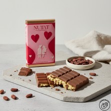 Nutat - El Yapımı Dubai Çikolatası Antep Fıstıklı & Kadayıflı Sevgililer Gününe Özel 100 Gr.