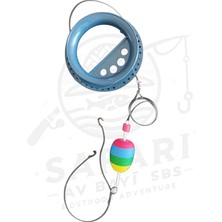 SAFARİ AV BAYİ SBS Kasnaklı Şamandıralı Olta Takımı - 2 Iğneli Mantarlı Kurşunlu El Oltası Hazır Takım