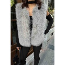 Zeynep Öykü Style Kadın Kürk Yelek